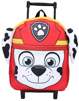 PAW Patrol Marshall reiskoffer/trolley/rugtas - rood - 33 x 25 cm - voor kinderen