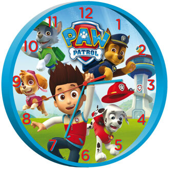 PAW Patrol Nickelodeon Paw Patrol Klok 25 Cm Blauw