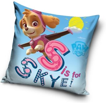 PAW Patrol Nickelodeon PAW Patrol kussen Skye 40 x 40 cm blauw