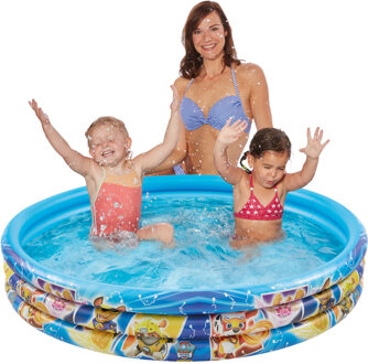 PAW Patrol opblaasbaar zwembad - 122 x 23 cm - speelgoed - Chase/Marshall/Rubble/Skye Multi