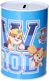 PAW Patrol Spaarpot blik van Paw Patrol - kinderen - 10 x 15 cm - metaal