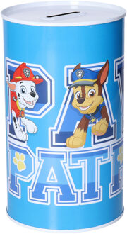 PAW Patrol Spaarpot blik van Paw Patrol - kinderen - 10 x 17 cm - metaal
