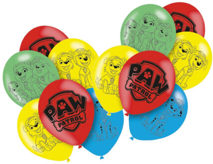 PAW Patrol themafeest ballonnen - 18x - gekleurd - 28 cm - voor kinderen