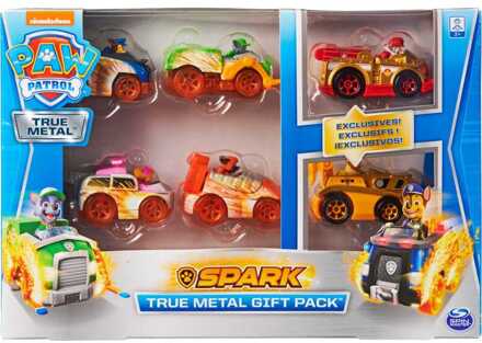 PAW Patrol True Metal cadeauset Spark 6-pack