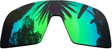 Pazzerby Gepolariseerde Mirrored Coating Vervanging Lenzen Voor-Oakley Sutro Frame Multi-Kleuren groen