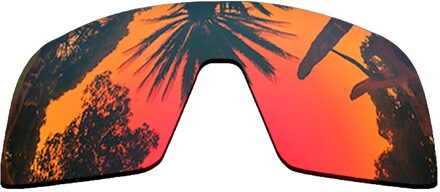 Pazzerby Gepolariseerde Mirrored Coating Vervanging Lenzen Voor-Oakley Sutro Frame Multi-Kleuren oranje rood