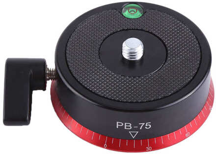 Pb 75 Aluminium Panorama Bal Statief Hoofd Met Waterpas En 3/8 Inch Schroef Balhoofd Anoramic Panoramische Statiefkop