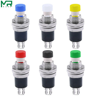 PBS-110 7mm Thread 2 pins Mini Momentary Push Button Switch Normally Closed/Open Press the reset Momentary switch