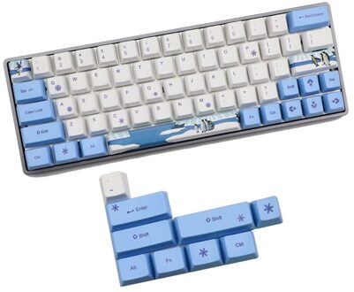 Pbt Keycap 72 Toetsen 5 Side Dye Subbed Pengui Key Cap Computer Mechanische Toetsenbord Keycaps Voor GK61 GK64 Toetsenbord
