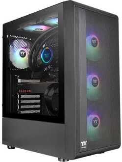 PC-behuizing - THERMALTAKE - S200 TG ARGB (zwart) - Medium tower - ATX-formaat - Zonder voeding