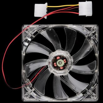 Pc Computer Fan Quad 4 Led Licht 120Mm Pc Computer Case Cooling Fan Mod Rustig Molex Connector Geïnstalleerd fan 12V wit licht