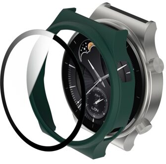Pc Horloge Case Voor Huawei Horloge Gt 2 Pro Klassieke Beschermhoes Full Screen Protector Shell Voor Huawei GT2 Pro gevallen Edge Frame groen