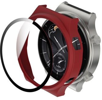 Pc Horloge Case Voor Huawei Horloge Gt 2 Pro Klassieke Beschermhoes Full Screen Protector Shell Voor Huawei GT2 Pro gevallen Edge Frame Rood