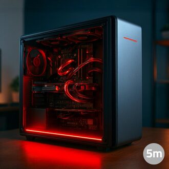 PC led strip set 5 meter RGB premium