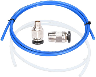 PC4-M6 Pneumatic Connector With 1M PTFE Teflonto Tube 2*4MM For ender 3 Upgrade Kit 3D Printer Parts 1.75mm Bowden Extruder