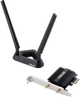 PCE-AX58BT AX3000 dual-band PCI-E Wi-Fi 6 (802.11ax) adapter Wifi adapter Zwart