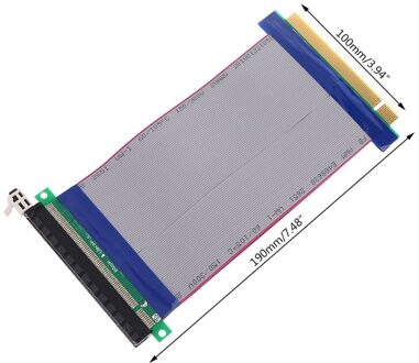 Pci-E 16X Om 16X Riser Extender Card Adapter Pcie 16X Pci Express Flexibele Kabel Z09