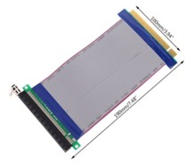 PCI-E 16X om 16X Riser Extender Card Adapter PCIe 16X PCI Express Flexibele Kabel Z09