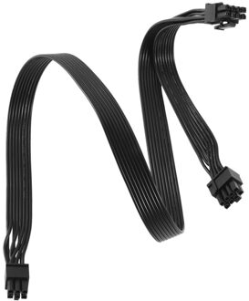 Pci-E 6 Pin Naar 2 Poorten 6 + 2 Pin Voeding Kabel 6Pin Om 8Pin Voor Cooler Master V serie V850 V700 V1000 Modulaire Psu