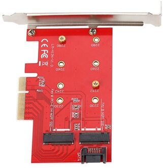 Pci-e X4 Om M.2 Ngff M/B Sleutel Ssd Sata Adapter Converter Card Voor Desktop Pc
