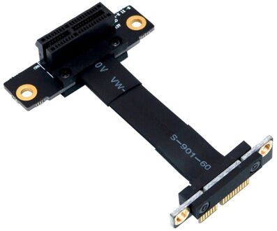 Pcie X1 Riser Kabel Dual 90 Graden Haakse Pcie 3.0 X1 Om X1 Verlengkabel 8Gbps Pci Express 1X Riser Card 10CM