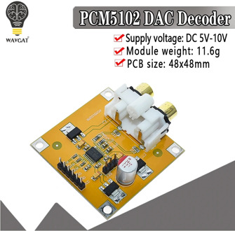 PCM5102 DAC Decoder I2S Player Assembled Board 32Bit 384K Beyond ES9023 PCM1794 For Raspberry Pi