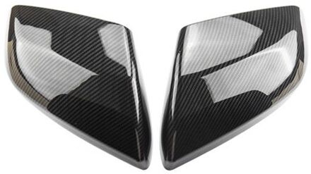 Pcmos Abs Koolstofvezel Auto Side Achteruitkijkspiegel Cover Trim Exterieur Onderdelen Voor Cadillac ATS-L stickers 2 Stuks