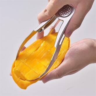 Pcs Mango Splitter Slicer Fruit Cutter Pitter Craft Keuken Tool Roestvrij Staal Keuken Gadget Accessoires Perzik Slicer Cutter