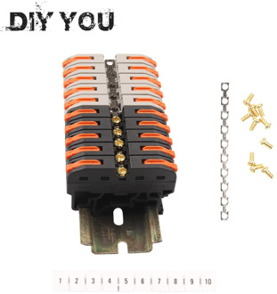 PCT-211 Wire Connector Din Rail Quick Connection Terminal Press Wire Splicing Connector Instead Of UK Terminal Block DIY YOU