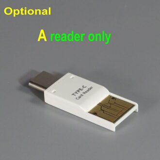 Pctonic Type-C Tf Otg Adapter Micro Sd Tf Hoge Snelheid Microsd-kaart Dual Usb Aansluiten Pc En Voor macbook Type C Mobiele Telefoon A reader enkel en alleen