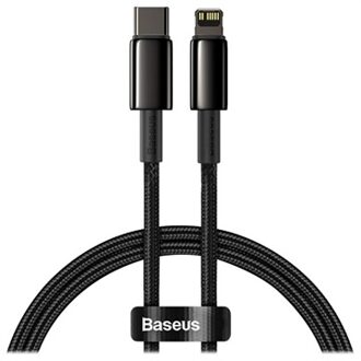 PD 20W USB-C to USB Lightning Cable (Black) - 1M