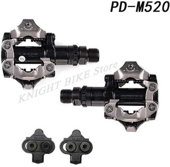 PD-M540 PD-M520 Zelfsluitende Spd Pedalen Mtb Componenten Gebruik Voor Fiets Racing Mountainbike Onderdelen PD-M540 M520 M520 zwart