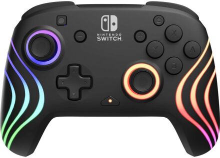 PDP Nintendo Switch Black Afterglow Wave Wireless Controller With Motion Gamepad