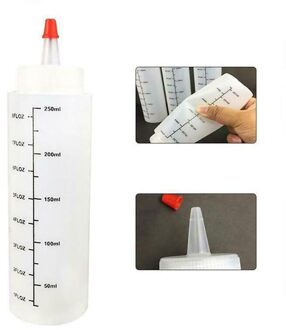 Pe Plastic Naald Neus Schaal Squeeze Fles Cap Samendrukbare Fles Met Lekvrije 250Ml Salade Squeeze Fles keuken Tool