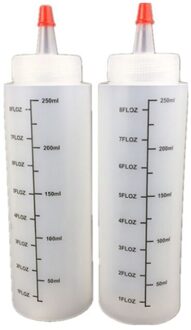 Pe Plastic Naald Neus Schaal Squeeze Fles Cap Samendrukbare Fles Met Lekvrije 250Ml Salade Squeeze Fles keuken Tool