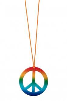 Peace Ketting Regenboog Multikleur - Print