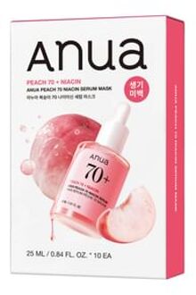 Peach 70 Niacin Serum Mask Set 2025 Fall Version - 25ml x 10 sheets