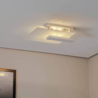 Peach Puff plafondlamp met glas, wit wit, opaal