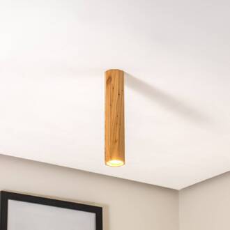 Peach Puff plafondlamp oktagon hoog. 30cm licht hout