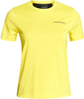 Peak Performance Alum Light Short Sleeve Women - Gele T-shirt Dames Geel - XS