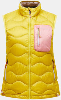 Peak Performance Helium Utility Down Vest Dames Geel - L