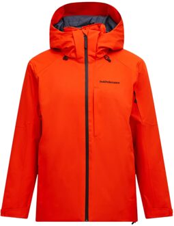 Peak Performance M Maroon Insulated Ski Jas Heren M Oranje