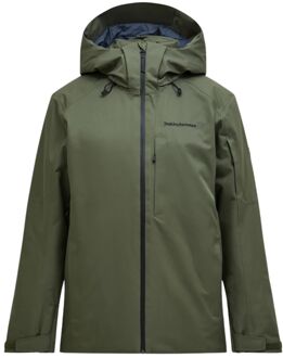 Peak Performance Maroon Insulated Ski Jas Heren M Donkergroen