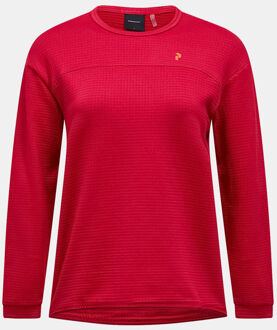 Peak Performance Trail Polertec Trui Dames Rood - S