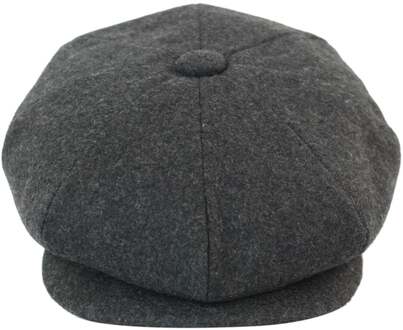 Peaky Blinders krantenjongenshoed voor heren met 8 panelen Houtskool