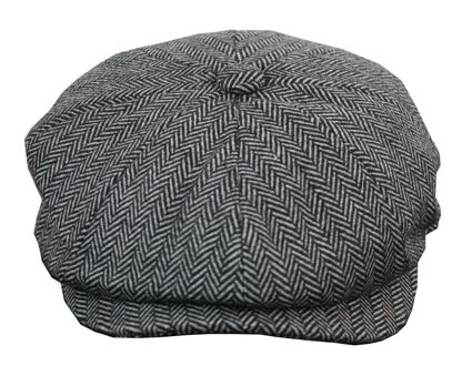 Peaky Blinders Tweed Gatsby-hoed voor heren Grijs - XL