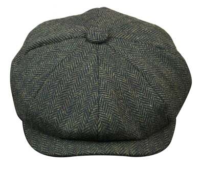 Peaky Blinders Tweed Gatsby-hoed voor heren Olijf - M