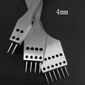 Peakzon Punch Leathercraft Beitel Leer Tool 3.0/3.38/3.85/4Mm Scherpe Hoofd Vervangbare Prikken Iron Verwijderbare ronde Gat
