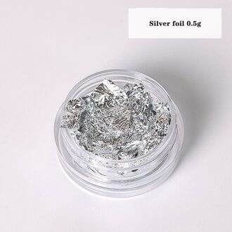 Peakzone Kaars Maken Kit Diy Zeep Goudfolie Hars Art Supplies Wax Handgemaakte Materialen Voor Kaars Mold Maken Decoratie sliver 0.5g