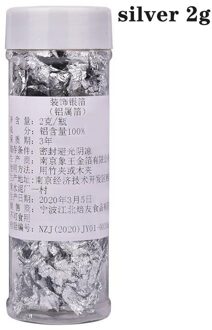 Peakzone Kaars Maken Kit Diy Zeep Goudfolie Hars Art Supplies Wax Handgemaakte Materialen Voor Kaars Mold Maken Decoratie sliver 2g